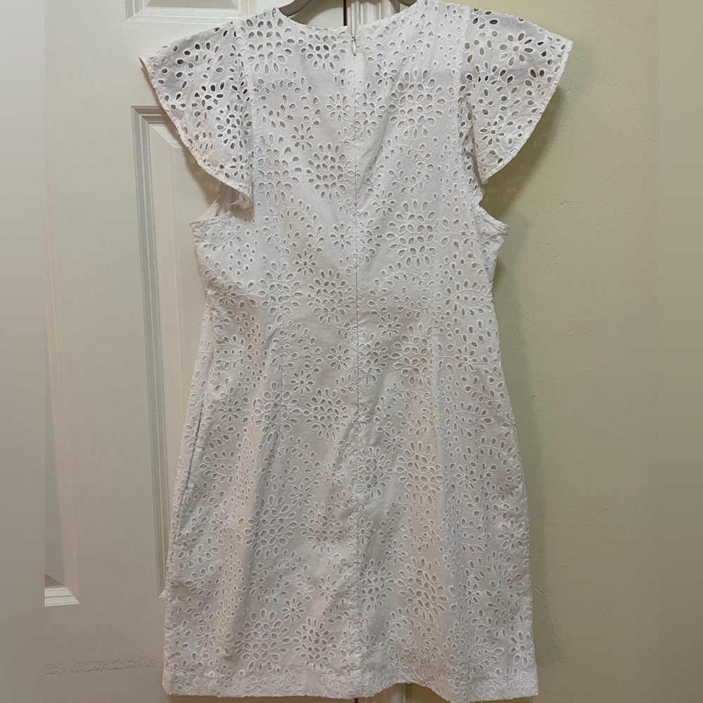 Banana Republic eyelet flutter sleeve dress - Picture 5 of 6
